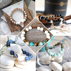 100Pcs 10 Style Natural Gemstone Beads&nbsp;G-KS0001-04
