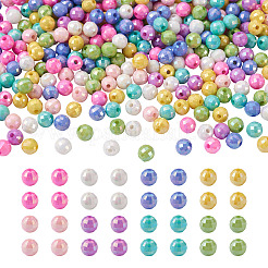 800Pcs 8 Colors Opaque Acrylic Beads&nbsp;MACR-PJ0001-05
