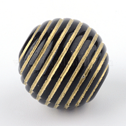 Round Plating Acrylic Beads&nbsp;PACR-Q102-23B