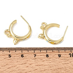 Brass Enamel Stud Earrings&nbsp;KK-CBA8324-23G-04