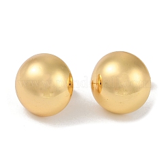 201 Stainless Steel Half Round Stud Earrings&nbsp;EJEW-I309-22C-G
