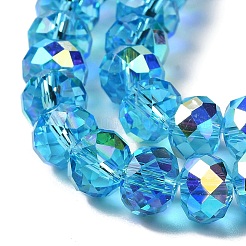 AB Color Plated Transparent Electroplate Beads Strands&nbsp;EGLA-H104-06H