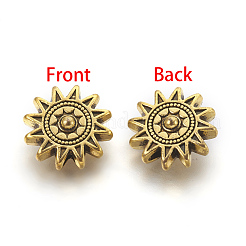 Tibetan Style Alloy Sun Beads&nbsp;X-TIBEP-GC188-AG-NR