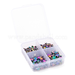 390Pcs 4 Sizes Electroplate Non-magnetic Synthetic Hematite Bead Strands&nbsp;G-LS0001-57