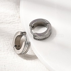 304 Stainless Steel Hoop Earrings&nbsp;EJEW-L302-03C-P