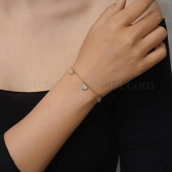 Elegant Stainless Steel Heart Charm Bracelets&nbsp;YI5827-1