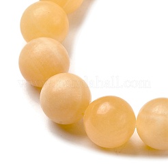 Natural Yellow Jade Bead Strands&nbsp;G-K121-01-12mm