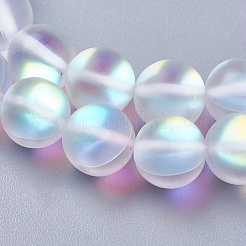 Synthetic Moonstone Beads Strands&nbsp;G-E468-G01-6mm