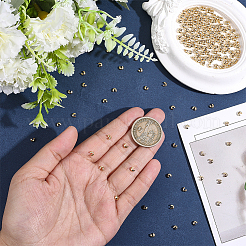 Brass Crimp Bead Cover&nbsp;KK-BBC0025-49D