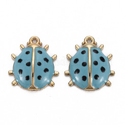 Alloy Enamel Pendants&nbsp;ENAM-N055-027D-NR