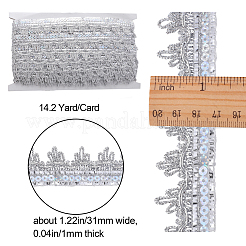 Sparkle Metallic Sequin Lace Trim&nbsp;OCOR-WH0073-04C