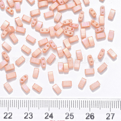 FGB 2-Hole Baking Paint Glass Seed Beads&nbsp;SEED-S031-M-596-1