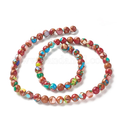 Assembled Natural & Dyed Magnesite Beads Strands&nbsp;G-L575-02K-A-1