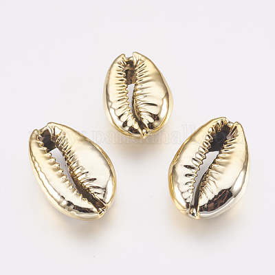Electroplated Shell Beads&nbsp;BSHE-E024-01B-G-1