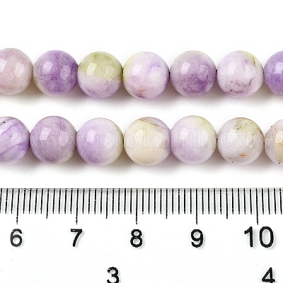 Dyed Natural White Jade Beads Strands&nbsp;G-T138-8mm-210-39-1
