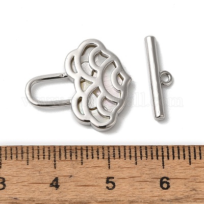 Brass Toggle Clasps&nbsp;KK-N254-84P-1