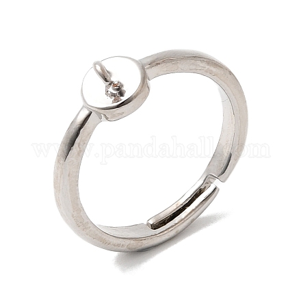 Brass Adjustable Finger Ring Setting KK-P343-02P-1