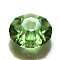 Imitation Austrian Crystal Beads, Grade AAA, K9 Glass, Faceted, Flat Round, Lime Green, 8x4mm, Hole: 0.9~1mm