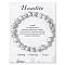 Synthetic Howlite Beaded Stretch Bracelets, Round, 7-1/2x1/4 inch(19x0.8cm)