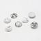 Natural Howlite Gemstone Cabochons, Half Round, 6x3mm