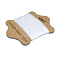 Waxed Nylon Cord, White, 0.45mm, about 21.87 yards(20m)/card