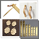 2Pcs Brass Sheet&nbsp;KK-SP0002-57C-6
