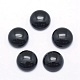 Natural Dyed & Heated Black Agate Cabochons&nbsp;G-P393-R02-12mm-1