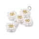 Seed Beads Beaded Charms&nbsp;PALLOY-MZ00358-01-3
