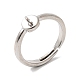 Brass Adjustable Finger Ring Setting&nbsp;KK-P343-02P-1