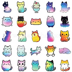 50Pcs Cartoon Cat Paper Sticker&nbsp;STIC-C012-02