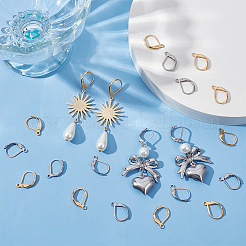 100Pcs 2 Style 304 Stainless Steel Leverback Earring Findings&nbsp;STAS-BBC0002-57