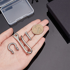 1Pc U-Shaped Brass Key Hook Shanckle Clasps&nbsp;KK-PH0009-54A