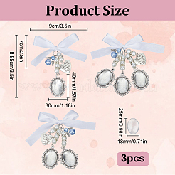 12Pcs Alloy Pendant Decoration Making Kits&nbsp;PALLOY-DR00009