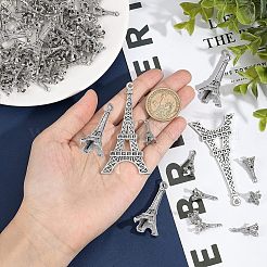 98Pcs 3 Style Tibetan Style Alloy Pendants&nbsp;TIBEP-NB0001-28
