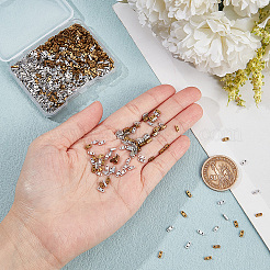 960Pcs 2 Colors Electroplate Glass Seed Beads&nbsp;SEED-NB0002-02