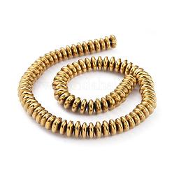 Electroplate Non-magnetic Synthetic Hematite Heishi Beads Strands&nbsp;G-M007-20A