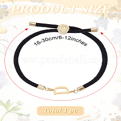1Pc Adjustable Nylon Cord Slider Bracelets for Women&nbsp;BJEW-LP0001-32D-01