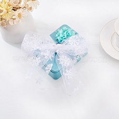 Snowflake Deco Mesh Ribbons&nbsp;LS-OCOR-P010-G01