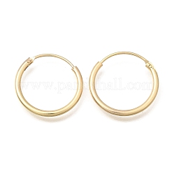 Brass Hoop Earrings&nbsp;EJEW-G474-01G-02