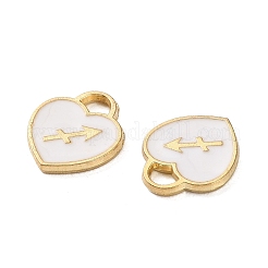 (Defective Closeout Sale: Enamel Yellowing) Golden Alloy Enamel Charms&nbsp;ENAM-XCP0001-47B