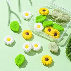 20Pcs 4 Styles Food Grade Eco-Friendly Silicone Focal Beads&nbsp;SIL-CJ0001-21