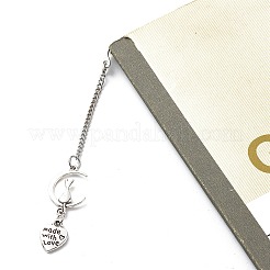 Tibetan Style Alloy Charms Bookmarks&nbsp;AJEW-JK00200