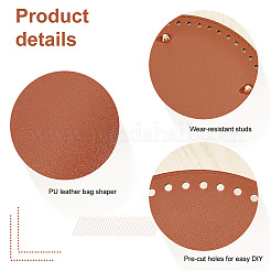6Pcs 6 Style PU Leather Knitting Crochet Bags Nail Bottom Shaper Pad&nbsp;FIND-PH0009-91