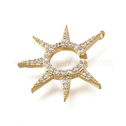 Brass Micro Pave Cubic Zirconia Pendants&nbsp;LS-KK-Q035-07G