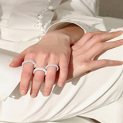 1 Set Acrylic Finger Rings for Women&nbsp;RJEW-LP0008-18A