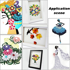 4Sets 4 Styles Rectangle Quilling Paper Strips&nbsp;DIY-CP0012-30