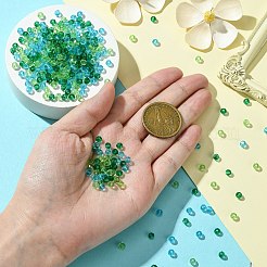 3 Colors Transparent Glass Beads&nbsp;EGLA-TZ0001-01