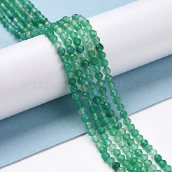 Natural Dyed & Heated Green Onyx Agate Beads Strands&nbsp;G-D463-02