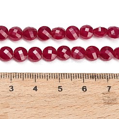 Lab Grown Red Corundum Beads Strands&nbsp;GG-CBAC488-05