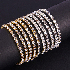 Brass Rhinestone Strass Chains&nbsp;CHC-BC0001-04-SS18
